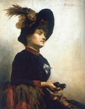 Portrait of a Lady with Opera Glasses